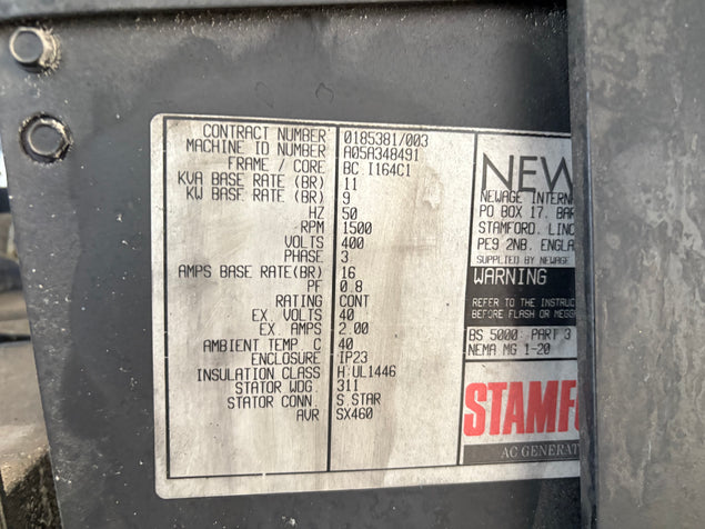 Perkins 403C-11 - 11KVA Stamford