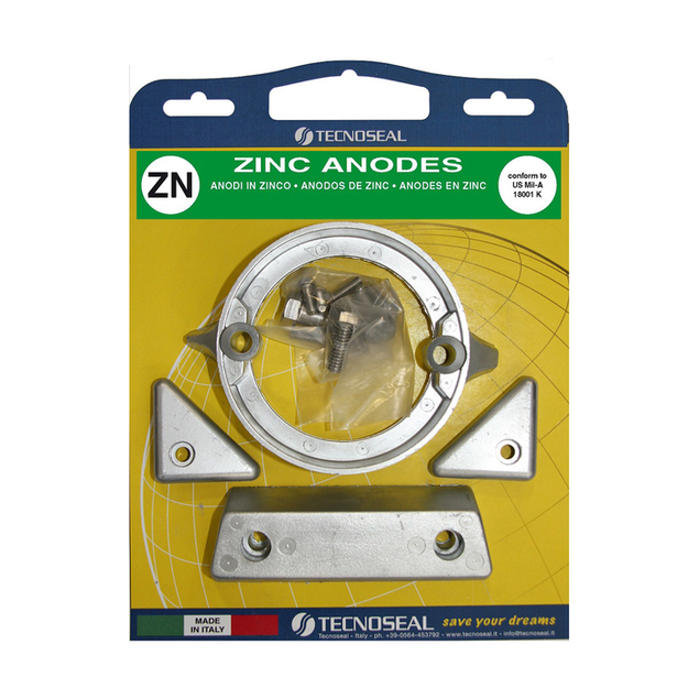 Volvo Penta Anodensatz 290-C Duoprop inklusive Montagematerial - Zink