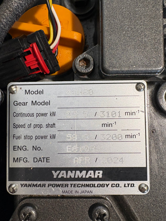 Yanmar 4JH80 Schiffsmotor (für Ersatzteile)