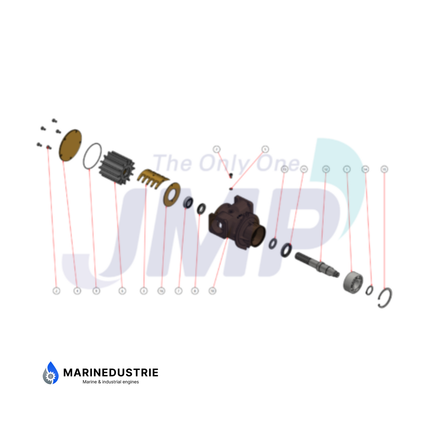Impellerpumpe Scania DI11 DI12 DI13 DI16-Serie - 1785244 1119309