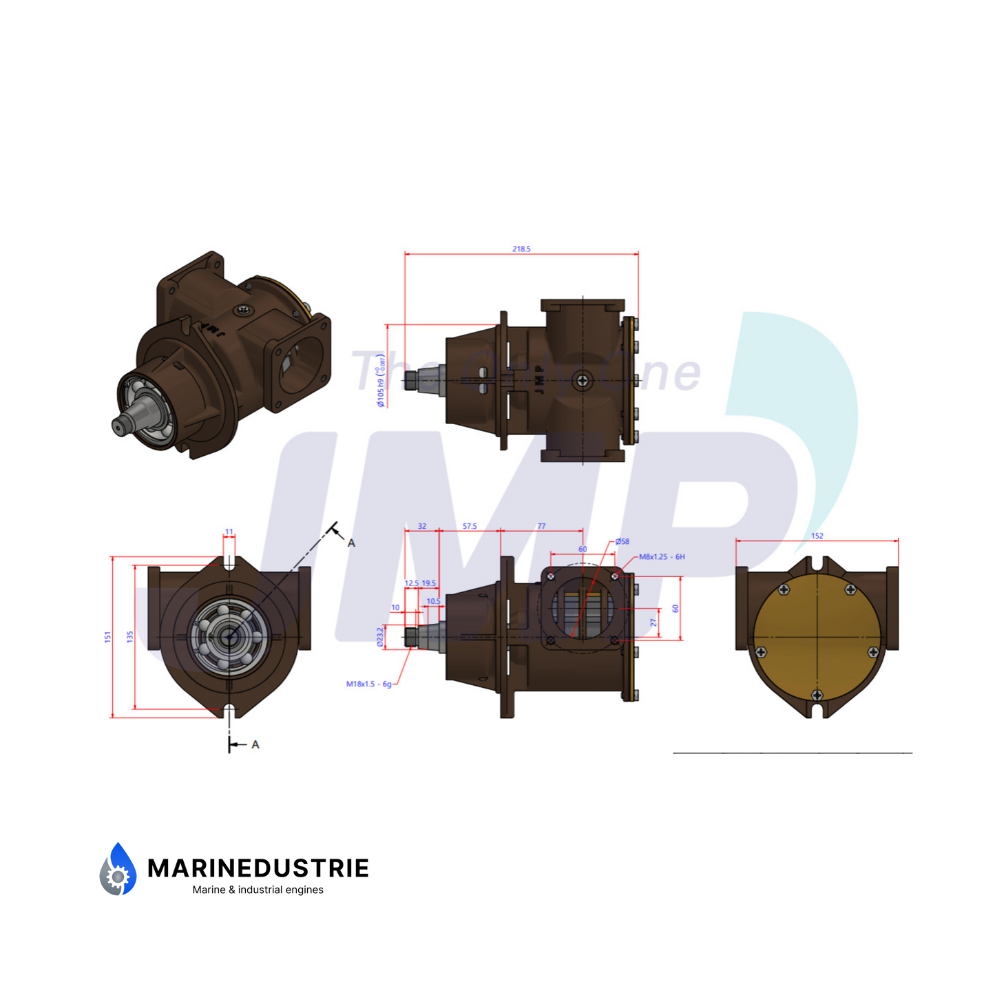 Impellerpumpe Scania DI11 DI12 DI13 DI16-Serie - 1785244 1119309