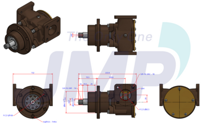 Impellerpumpe Volvo Penta TAMD61, TAMD71, TAMD102D, TMD121, MD100A, MD120A - 3829311 846354 822787