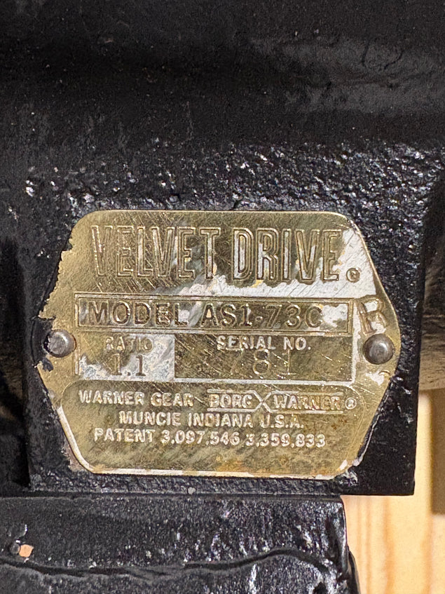 Borg Warner Velvet Drive AS1-73C 1:1 Getriebe