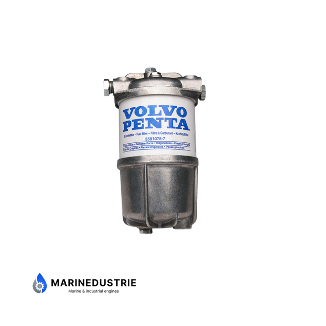 Brandstoffilter Volvo Penta met metalen kom - 877766