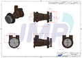 Caterpillar 3054 3056 Impellerpomp - 4255411
