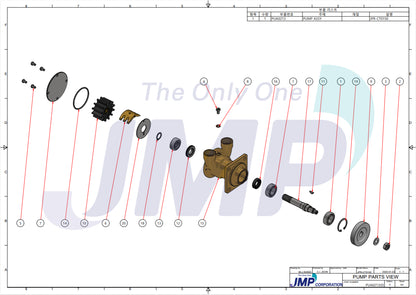 Caterpillar C1.1 C2.2 Impellerpomp - 425-5421