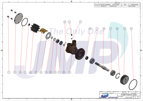 Caterpillar C4.4 Impellerpomp - 4255412