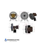 Elektromagnetische B poelie Clutch Impellerpomp 12Volt 106L..