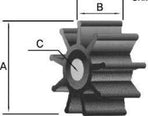 Impeller Volvo Penta MD1B MD2B MD3B - 803729 875807 833550 87580-0 876554-7 3586494