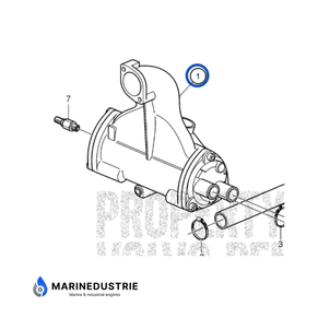 Laadluchtkoeler Volvo Penta D2-60 D2-75 - 3584098 22395943