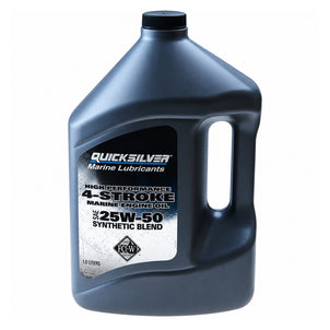 Quicksilver Verado 4-taktolie 25W50 Synthetic Blend 4 L - 92-858084QE1