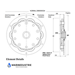 Demperplaat 49AD5 PRM301/302/401/402/500/750