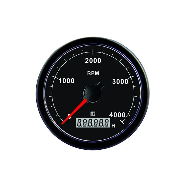Toeren/urenteller, zwart, 0-5000 rpm - Vetus - TACHB5000
