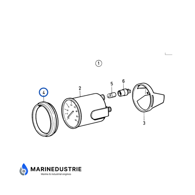 Toerenteller ring Volvo Penta - 873517