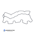 Volvo Penta D2-50 D2-55 D2-60 D2-75 Kleppendekselpakking - 889486