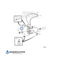 Volvo Penta borgplaat voor 2/3 blads klapschroef - 873488 | M20 Schroefdraad