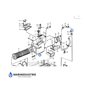 Warmtewisselaar compleet Volvo Penta 844936 - 838429