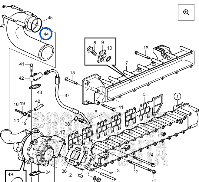 Ansaugkrümmer Volvo Penta D4 D6 - 3582786 23435473